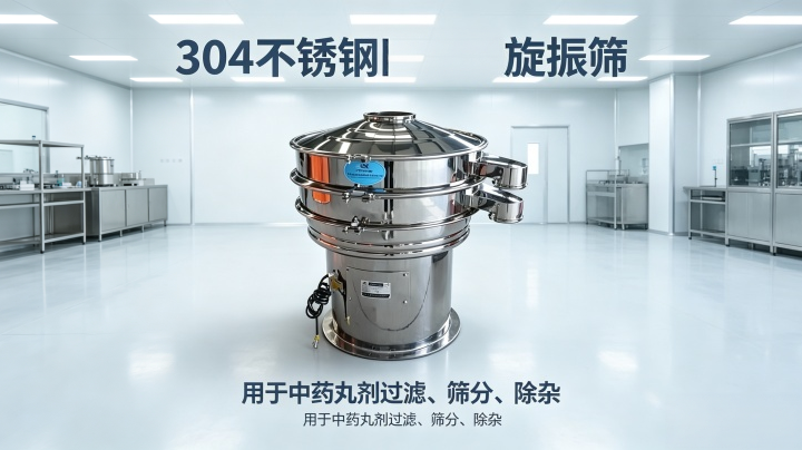 304 不銹鋼藥用旋振篩，中藥丸劑過濾篩分除雜設(shè)備